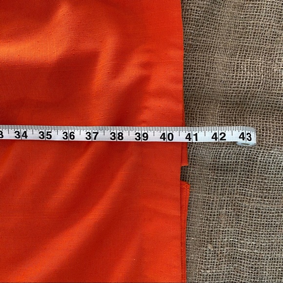 Bright Orange True Vintage 80s Jessica Howard Office Dress with a Linen Feel - Picture 11 of 13